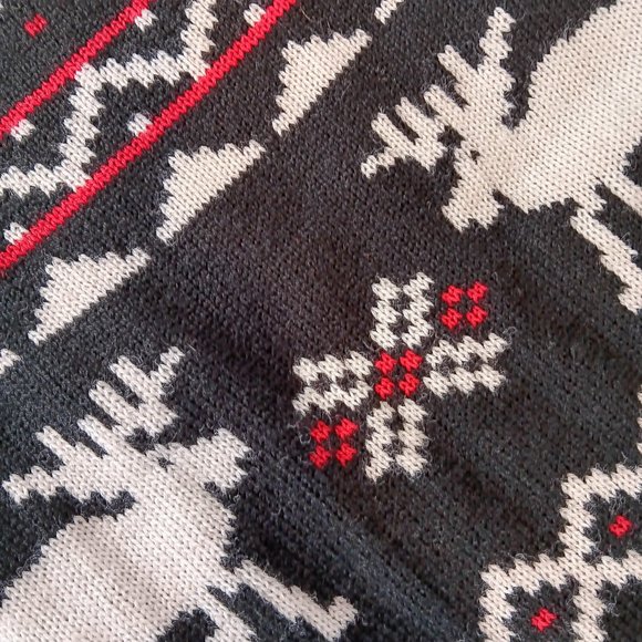 Simply Dog NWOT Knit Dog Sweater Pet Clothing Red Black White Size S Size M - Picture 2 of 16